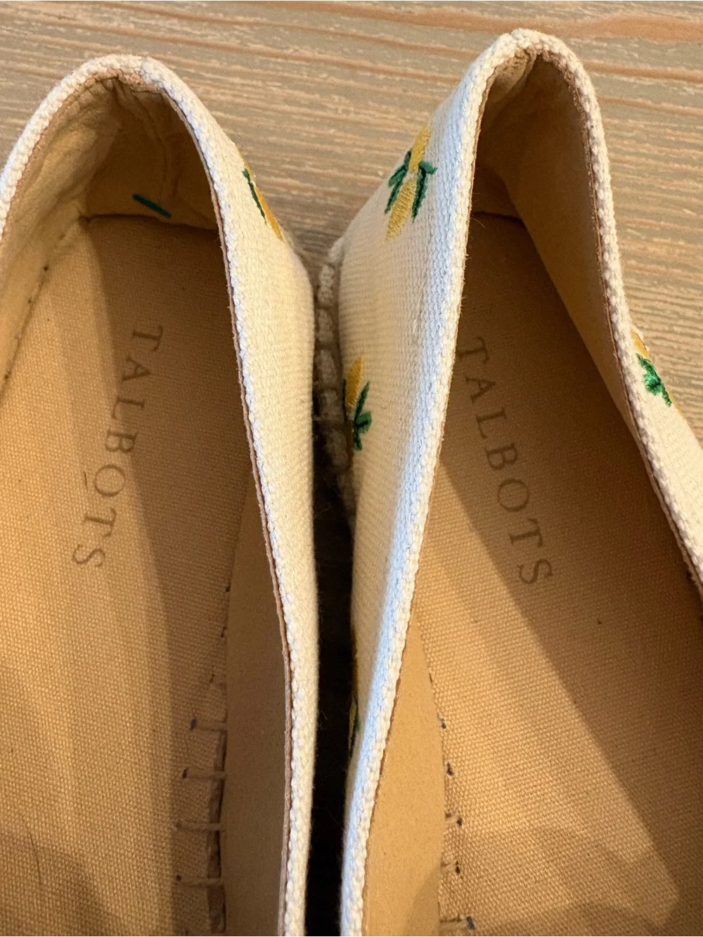Talbots cream espadrille